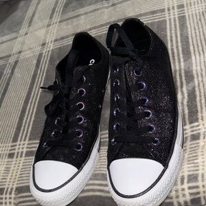 Converse Chuck Taylor low All Star Black Glitter 7